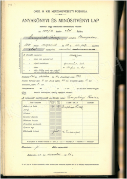  Nemes Lampérth, József - School certificate from 1911